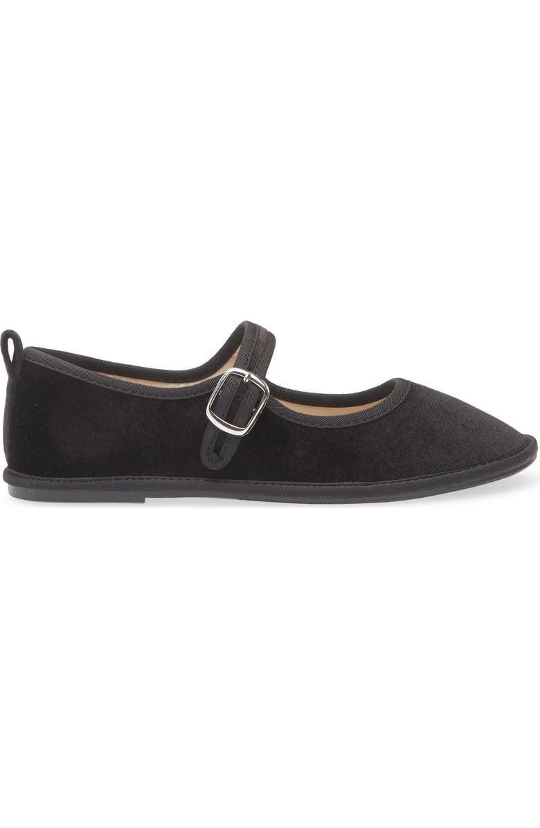 Tahari Velvet Mary Jane Flat, Alternate, color,