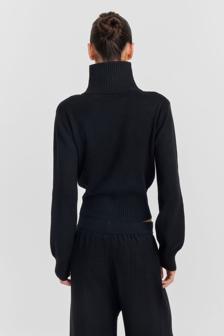 Clarisse Knit Jacket, Alternate, color, Black