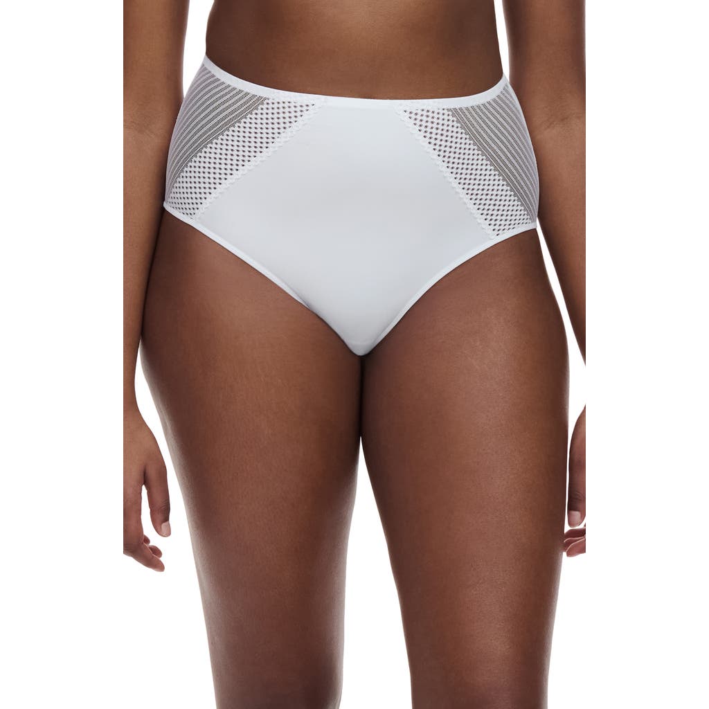 Chantelle Pulp Lace Trim High Waist Briefs