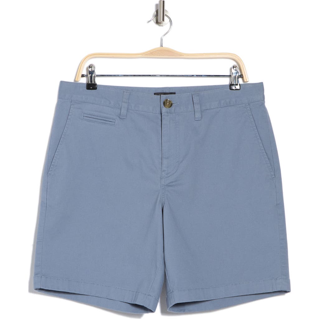 14th & Union Wallin Stretch Twill Chino Shorts In Blue Chip