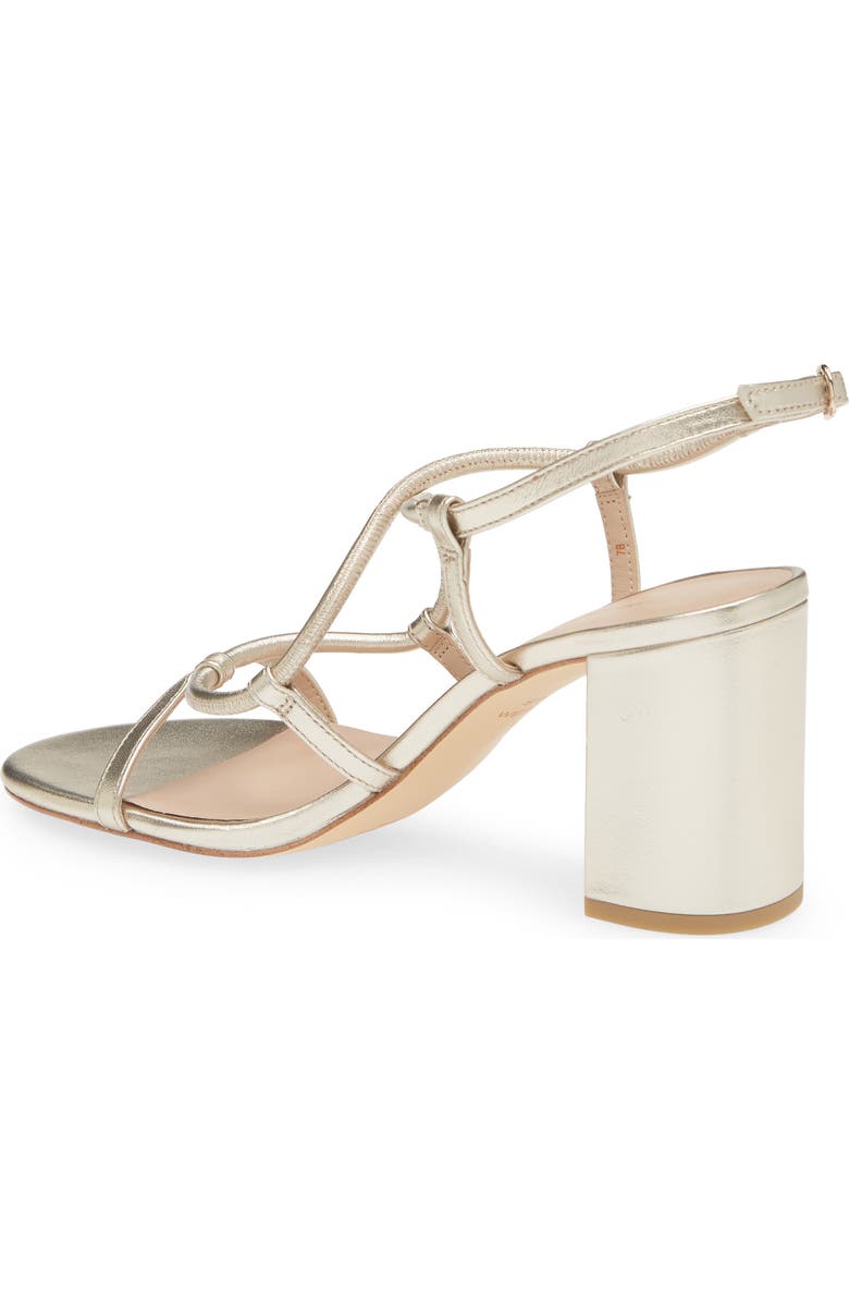 Stuart Weitzman Nilla 75 Block Sandal, Alternate, color, Platino