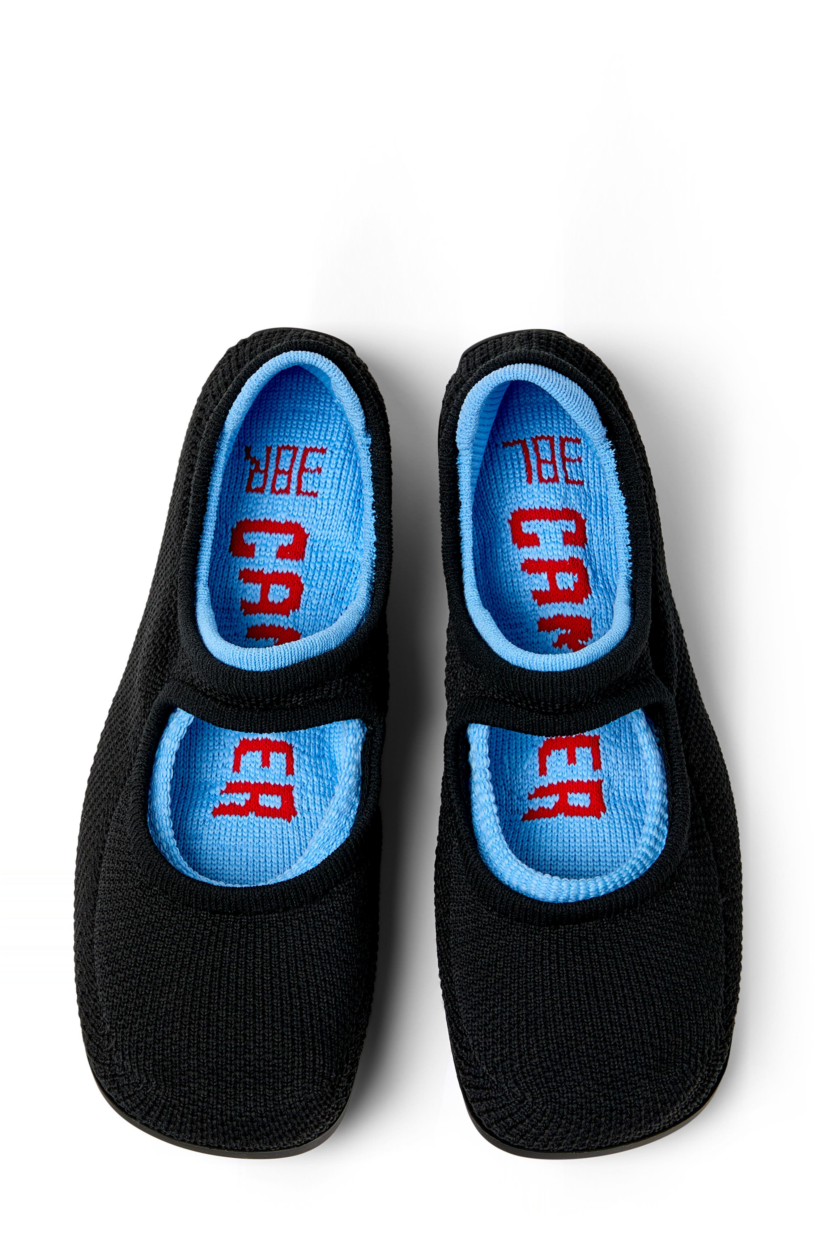 Camper Right Niko Mary Jane Flat, Alternate, color, Black