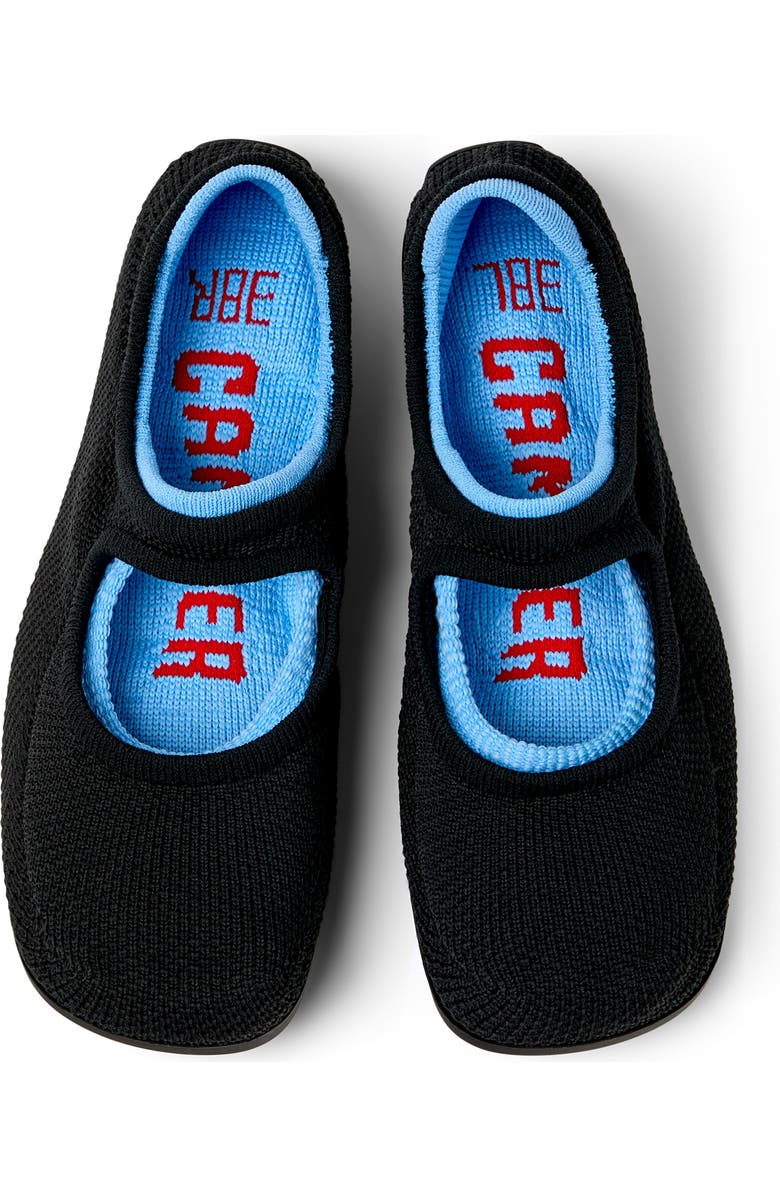 Camper Right Niko Mary Jane Flat, Alternate, color, Black