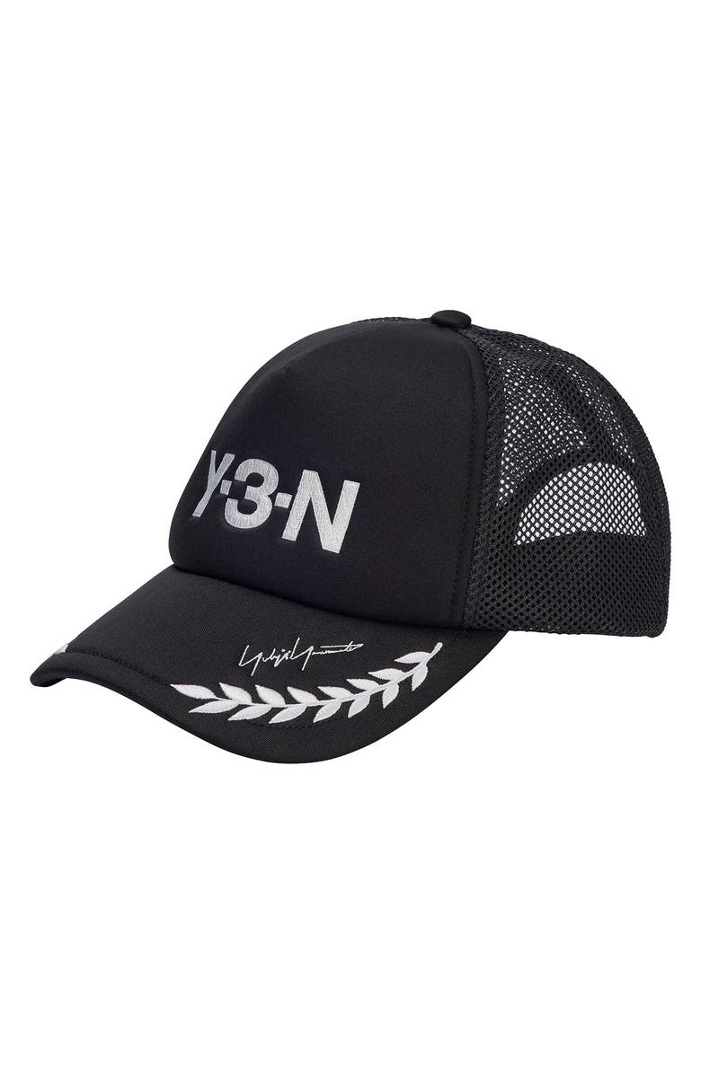 Y-3 NBH Trucker Hat, Main, color, 