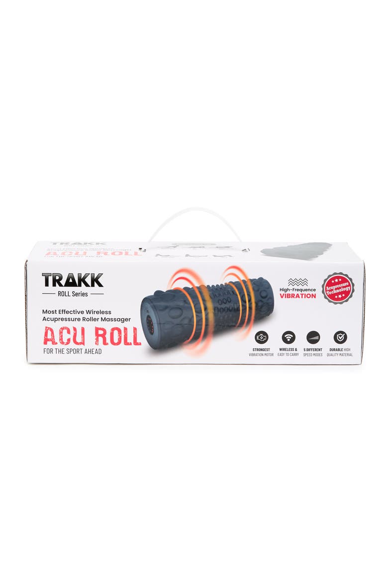 Acu-Roller Multi Speed Vibrating Foam Roller Pain Relief and Muscle Recovery, Main, color, BLACK