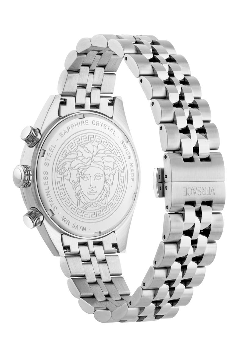 Athletic Chronograph Bracelet Watch, 44mm, Alternate, color, BLUE/ STAINLESS STEEL