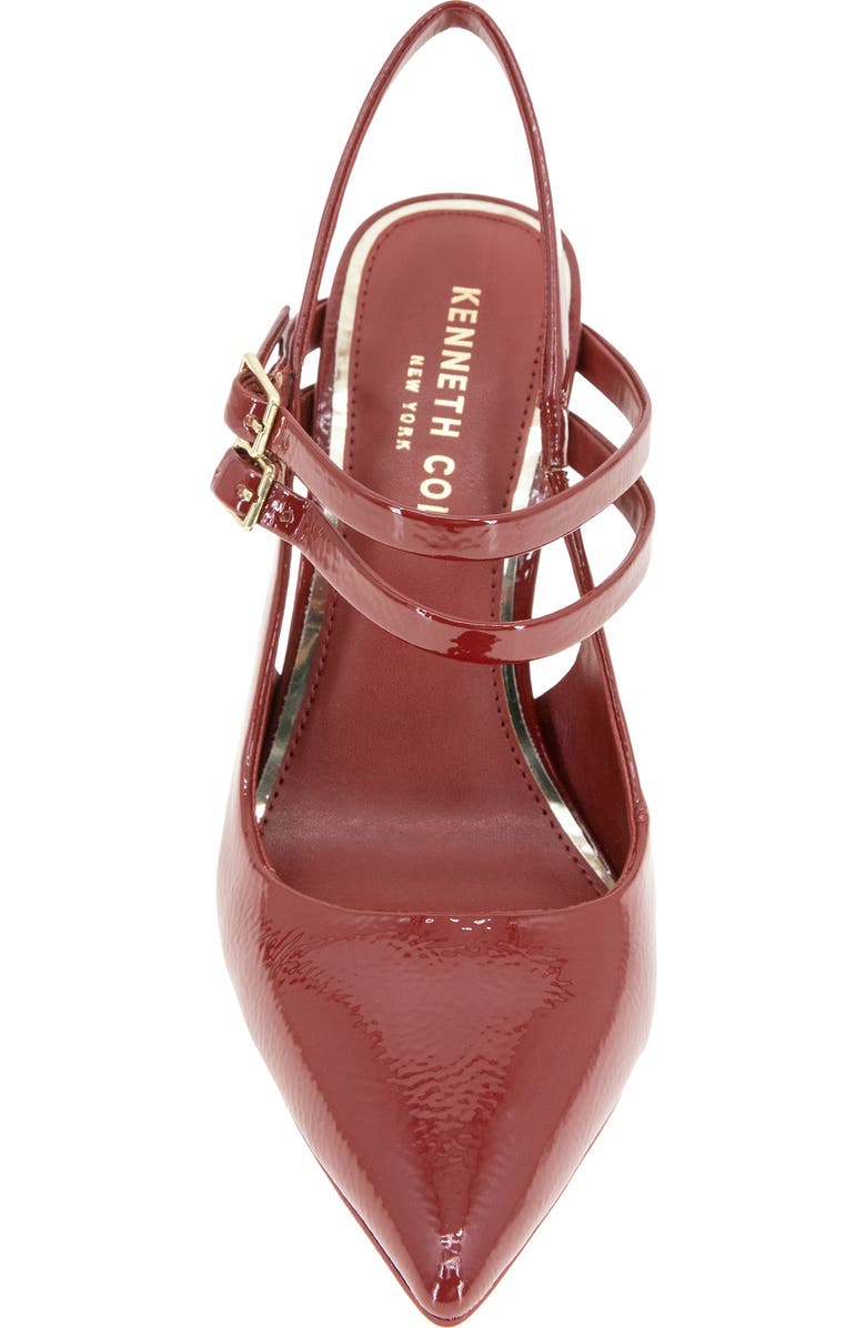 Kenneth Cole Raquel Pointed Toe Slingback Pump, Alternate, color, Rio Red