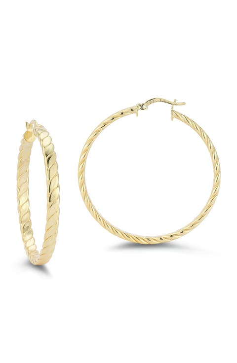Twist Hoop Earrings