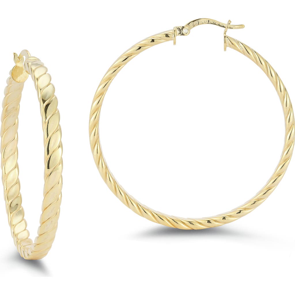 Chloe & Madison Chloe And Madison Twist Hoop Earrings In Gold
