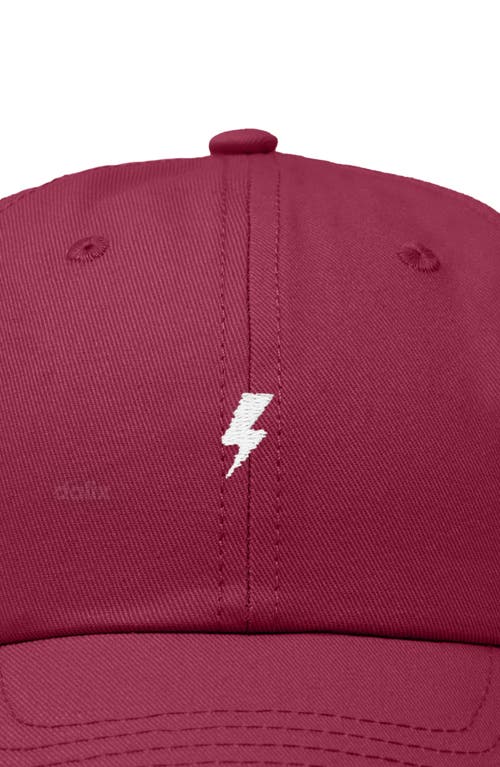 Dalix Lil Bolt Dad Cap In Burgundy