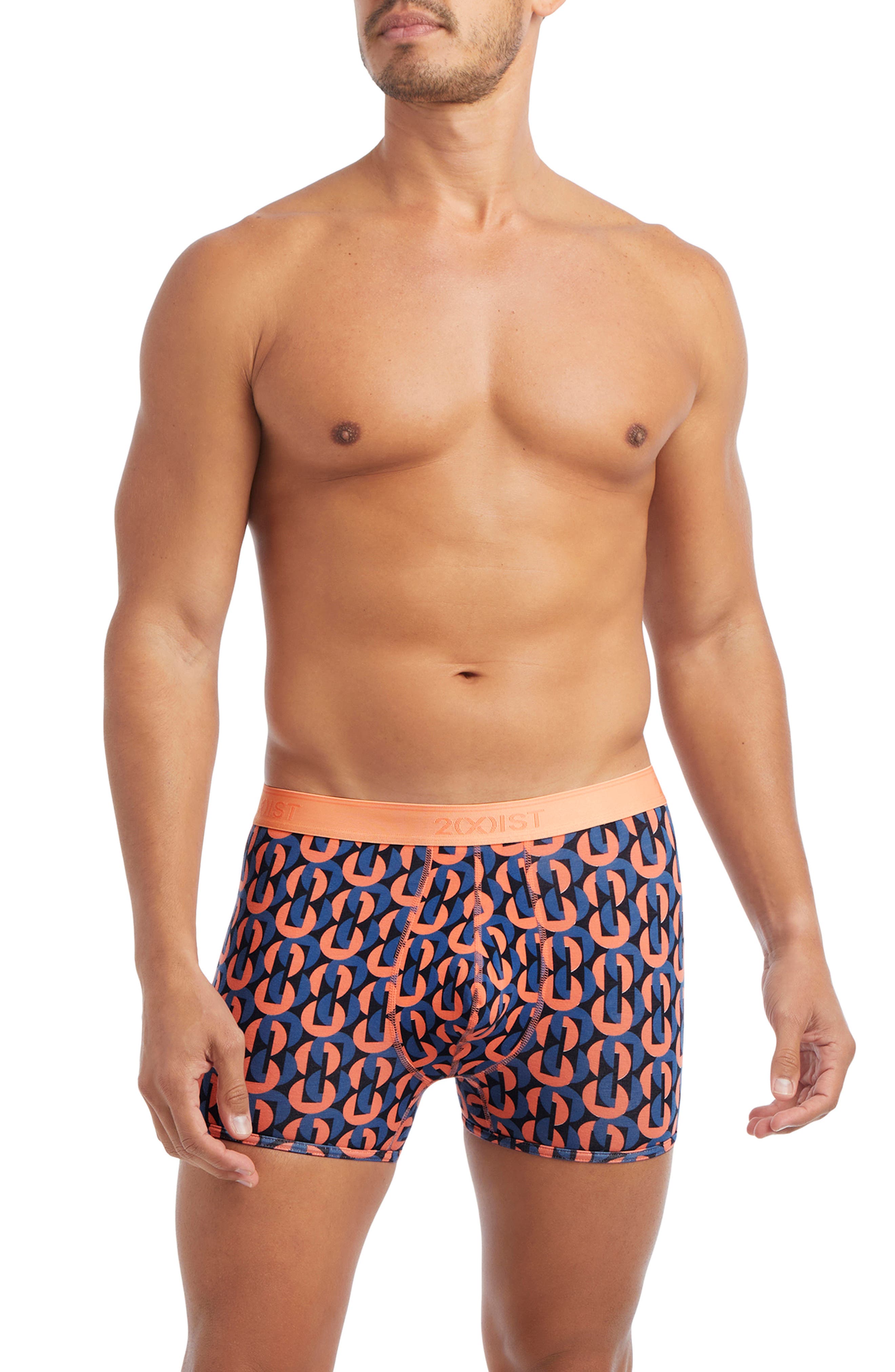 2(x)ist Assorted 3-Pack No-Show Trunks