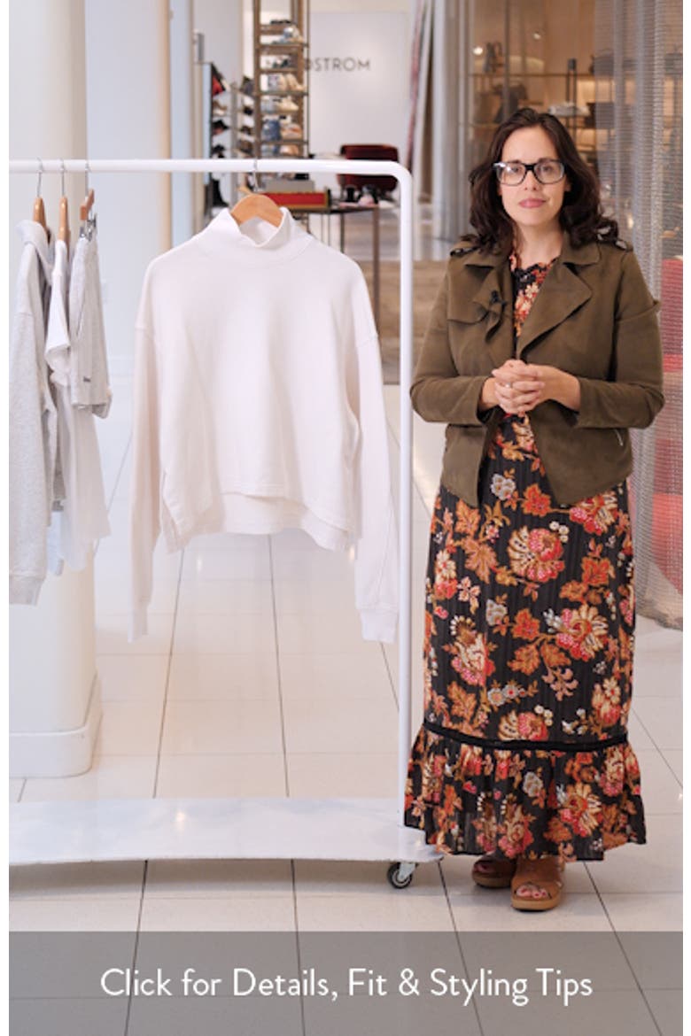 Isra Mock Neck Fleece Cotton Pullover video