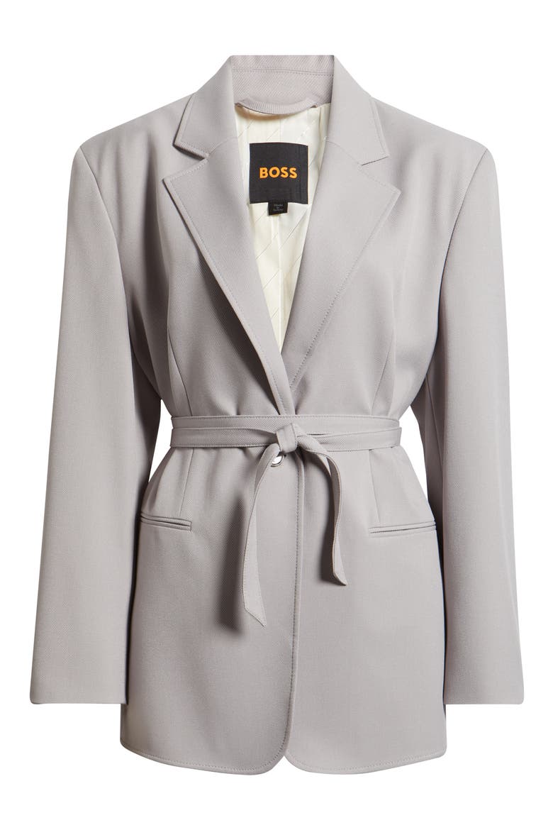 Jalara Tie Waist Jacket, Alternate, color, OPEN PRPLE