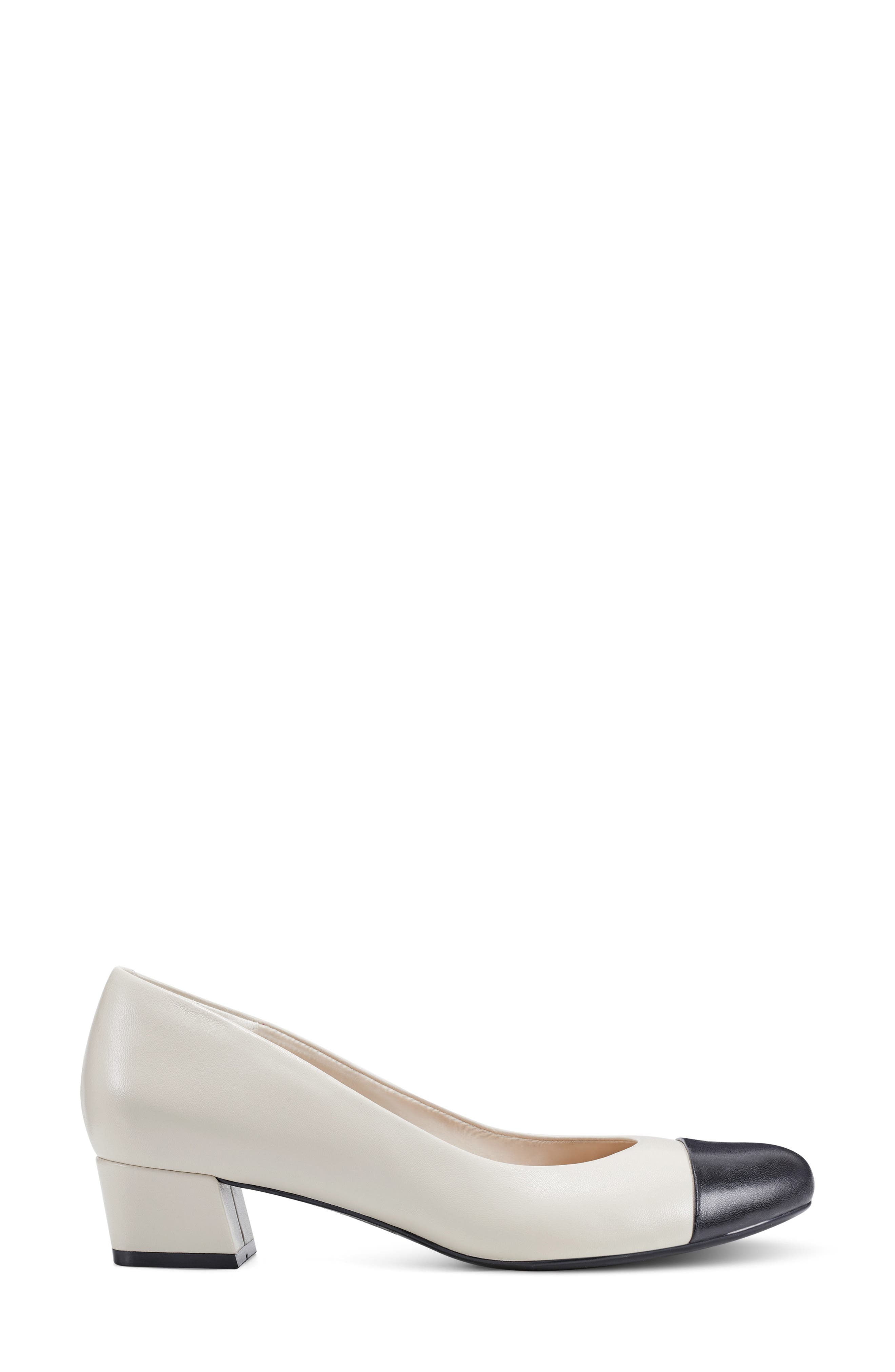 Lucinda Cap Toe Pump, Alternate, color, IVORY