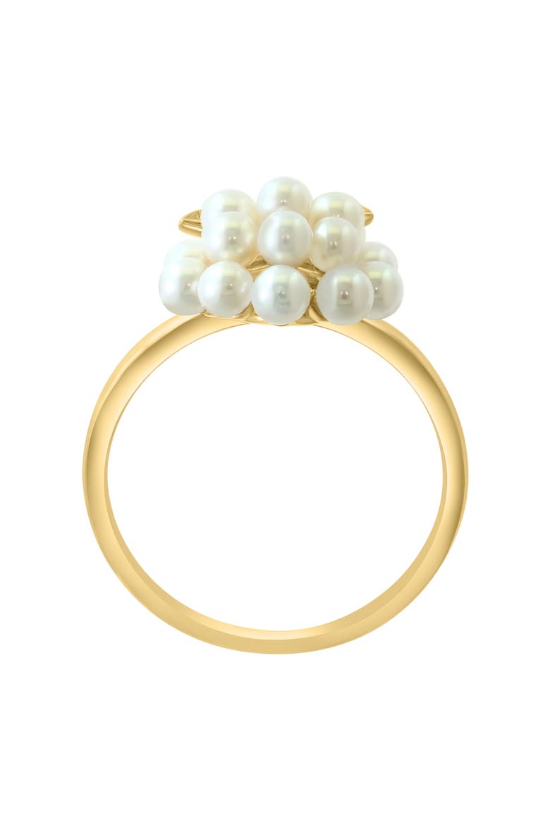 Diamond & Freshwater Pearl Ring, Alternate, color, WHITE