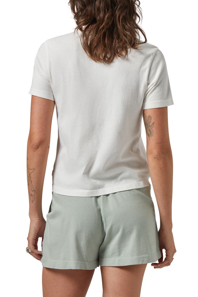 Carefree Organic Cotton T-Shirt, Alternate, color, OFF WHITE
