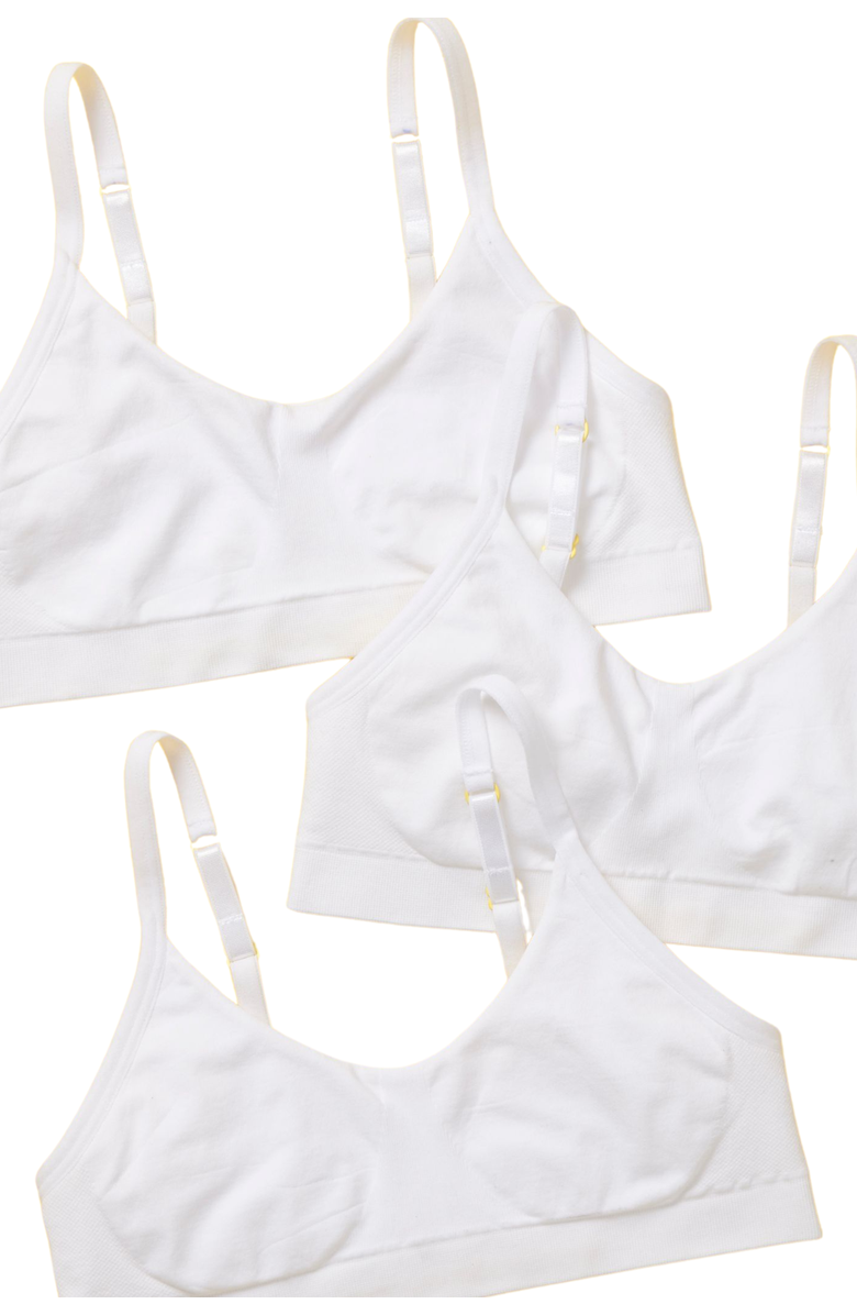 Yellowberry Tulip Seamless Bra 3PK, Alternate, color, Snowflake