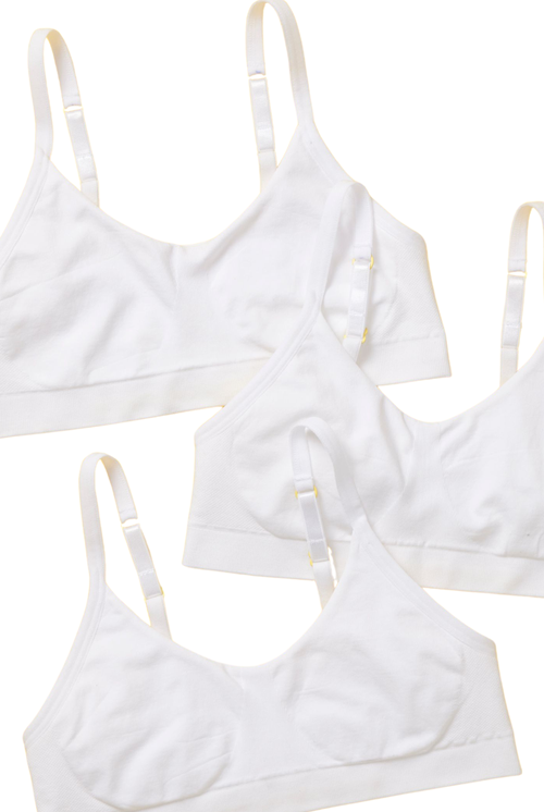 Yellowberry Tulip Seamless Bra 3pk In Snowflake
