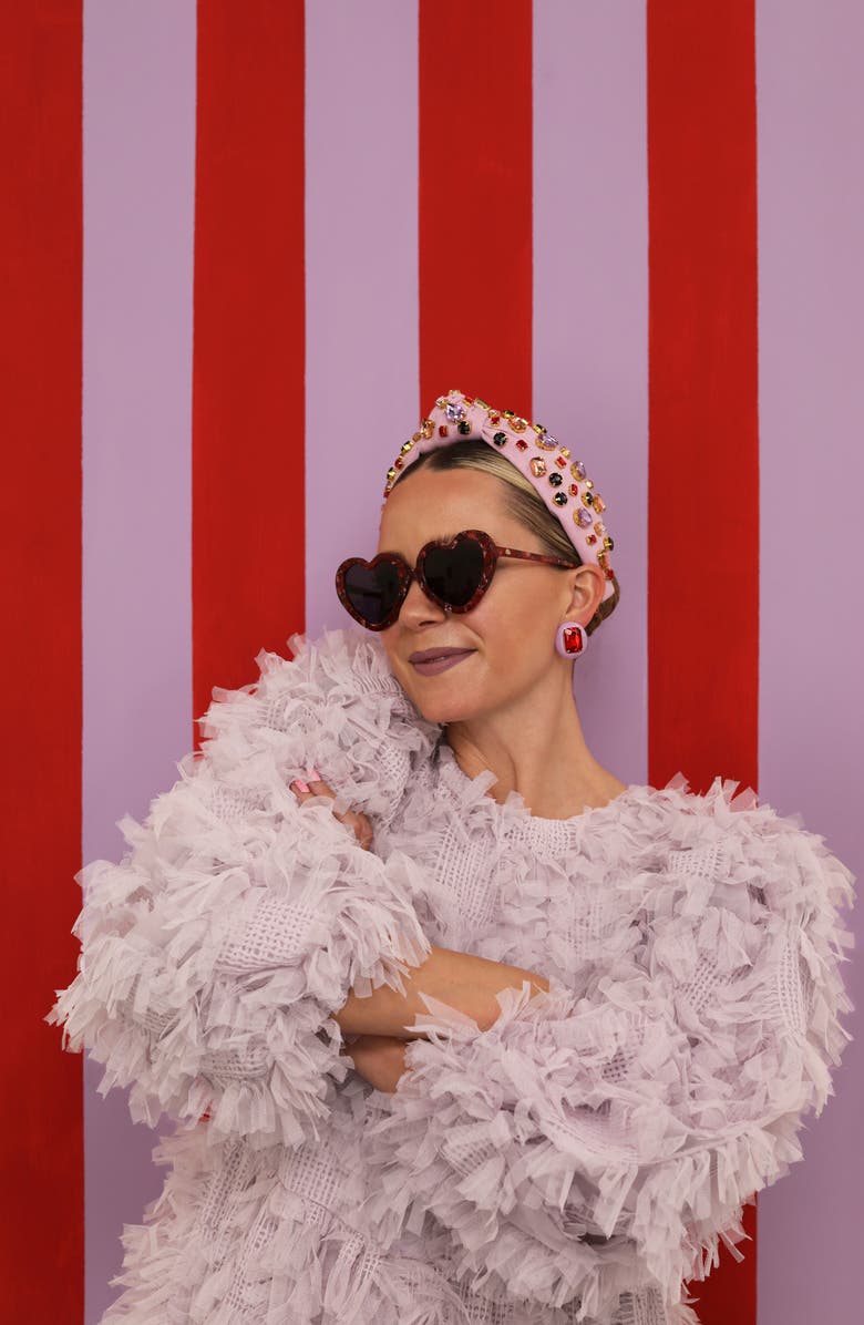 Lele Sadoughi x Atlantic Pacific Sweetheart 52mm Sunglasses, Alternate, color, 