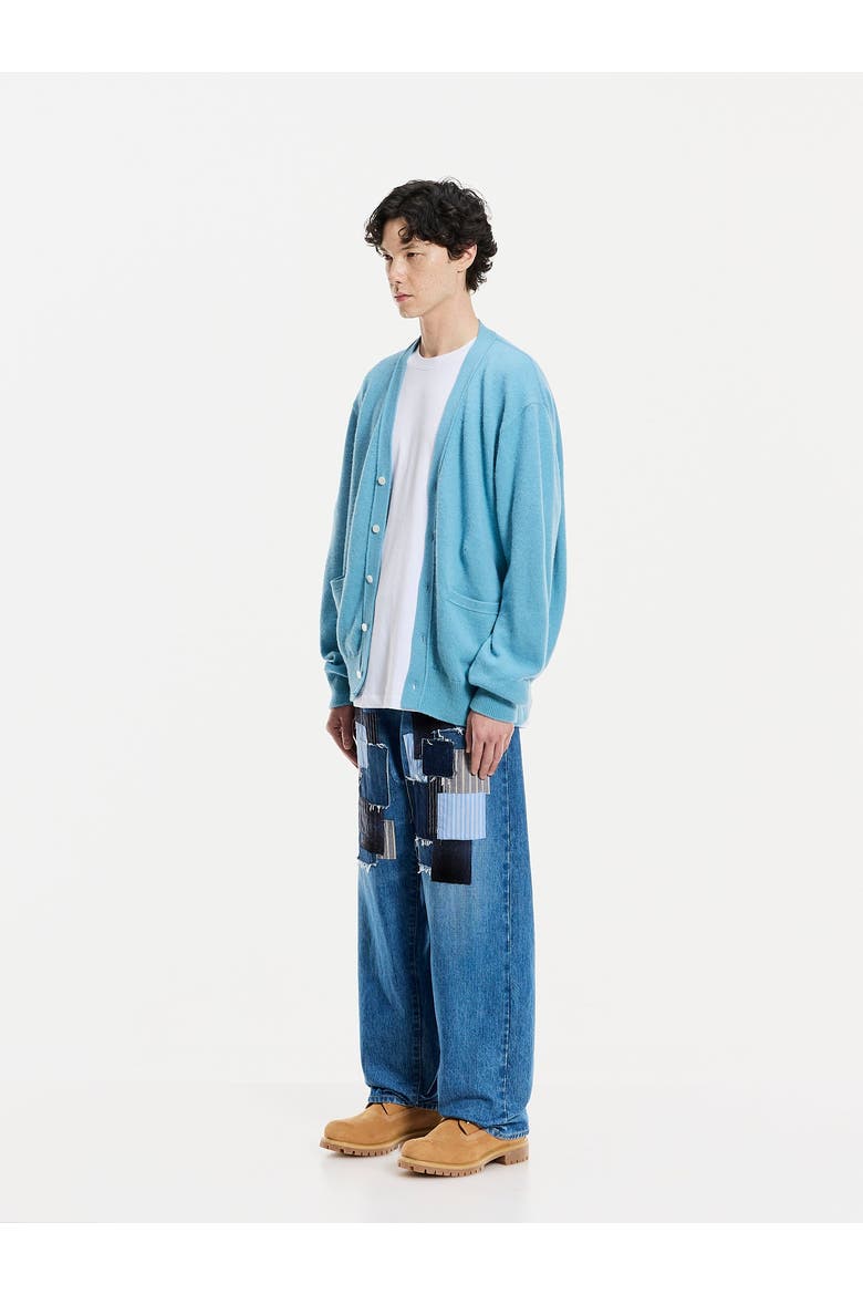 Alpaca Cardigan, Alternate, color, Carmelo Blue