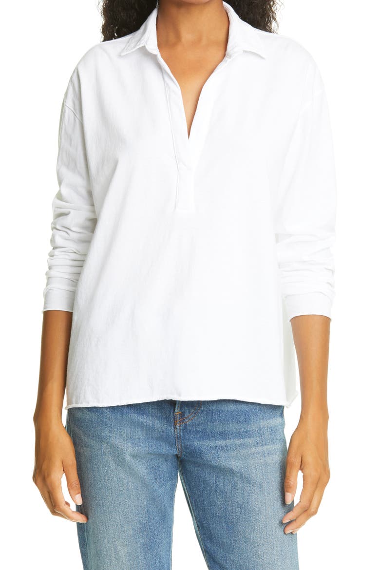 Patrick Popover Henley, Main, color, WHITE