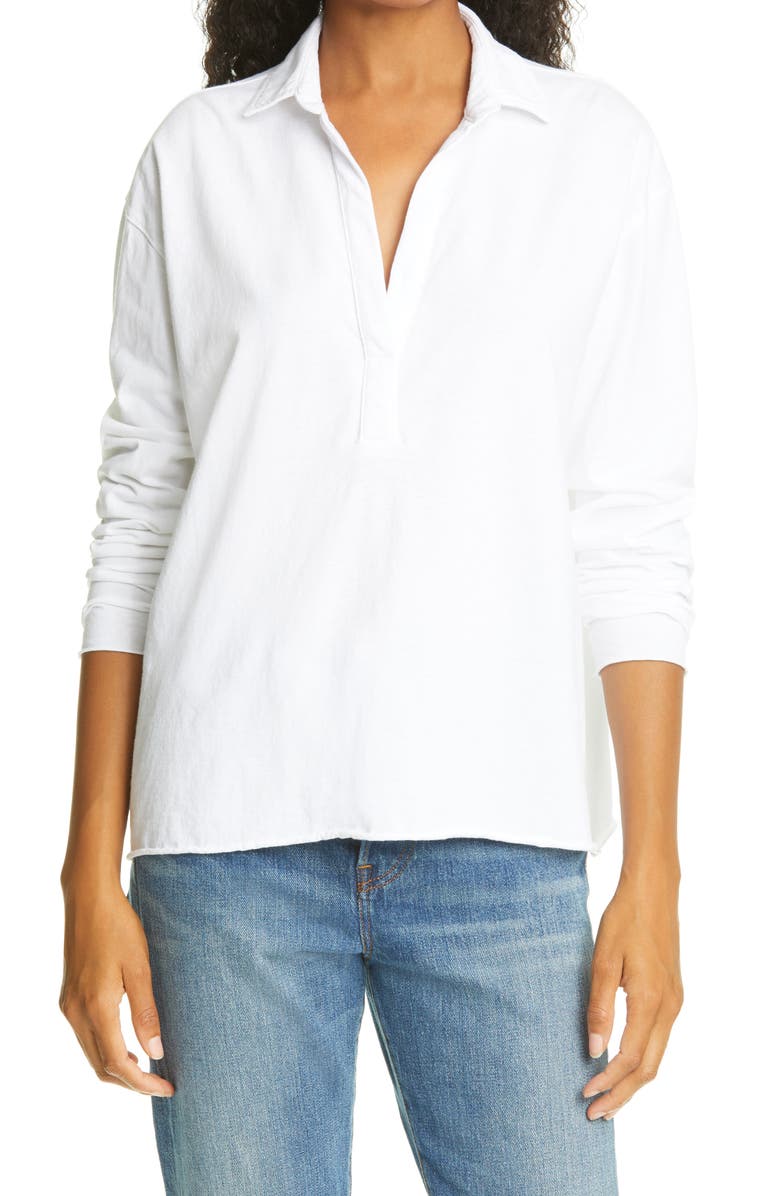 Frank & Eileen Patrick Popover Henley, Main, color, White