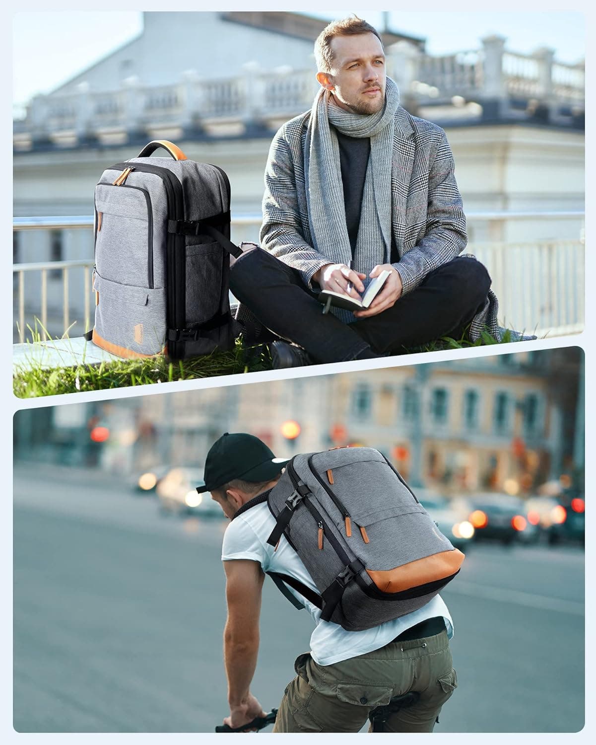 Bagsmart Falco 40L Expandable Airline Approved Carry On Travel Backpack ...