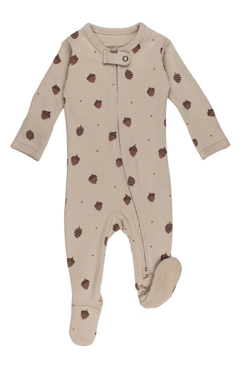 Kids' Organic Cotton Two-Way Zip Footie Pajamas