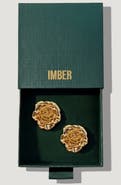 IMBER Rose Statement Stud Earrings