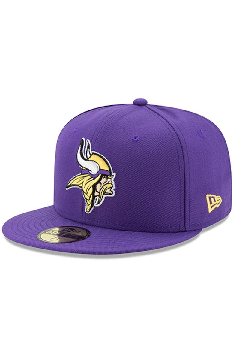New Era Men's New Era Purple Minnesota Vikings Omaha 59FIFTY Fitted Hat, Main, color, Purple