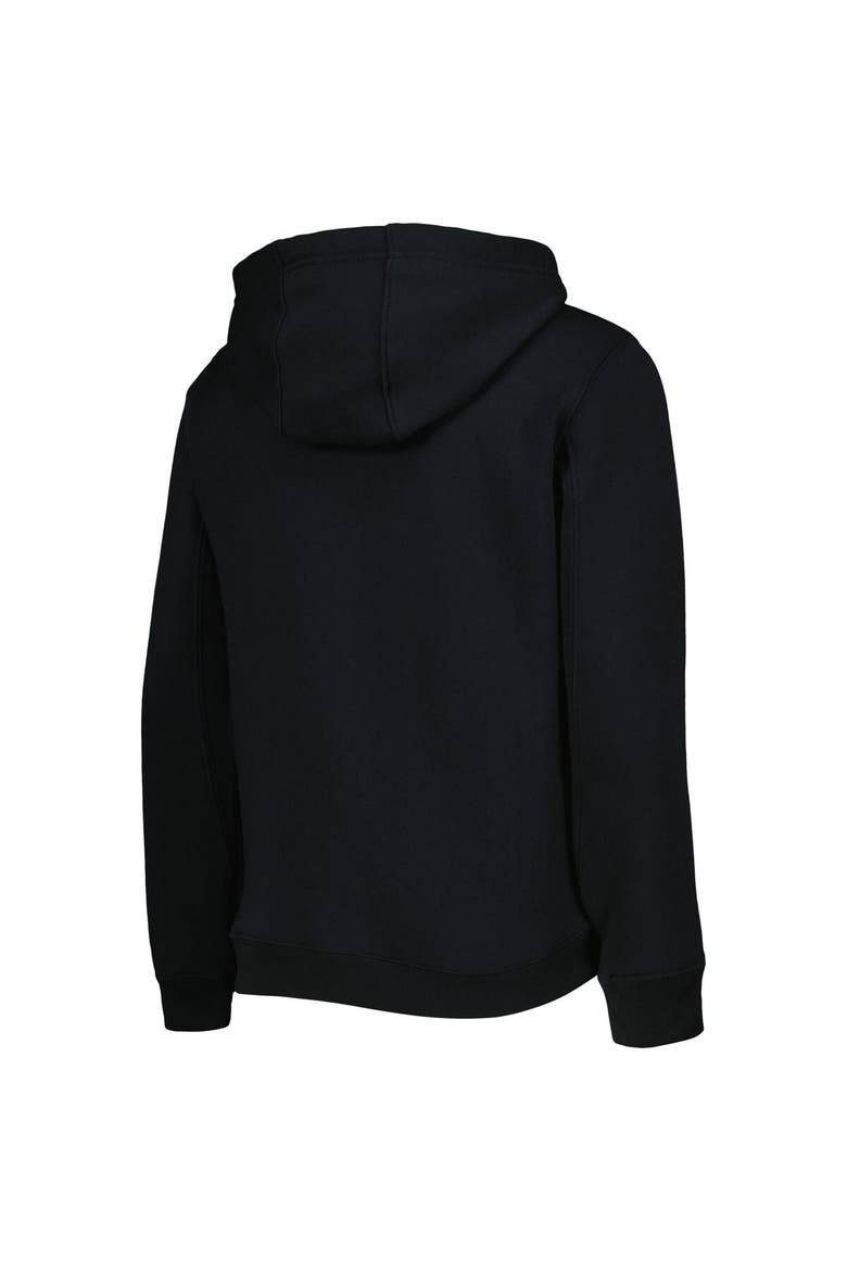 Youth Black Pittsburgh Pirates Wordmark Full-Zip Fleece Hoodie, Alternate, color, Black