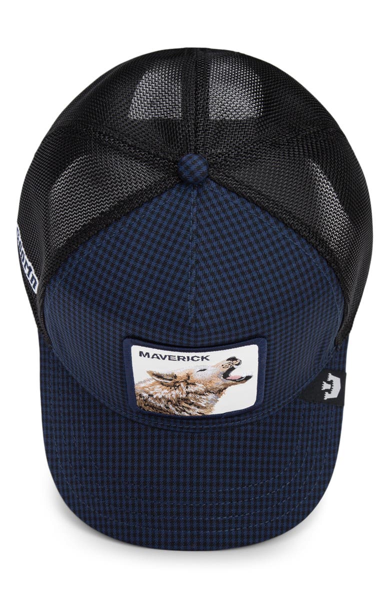 Goorin Bros. Maverick Patch Trucker Hat, Alternate, color, Navy