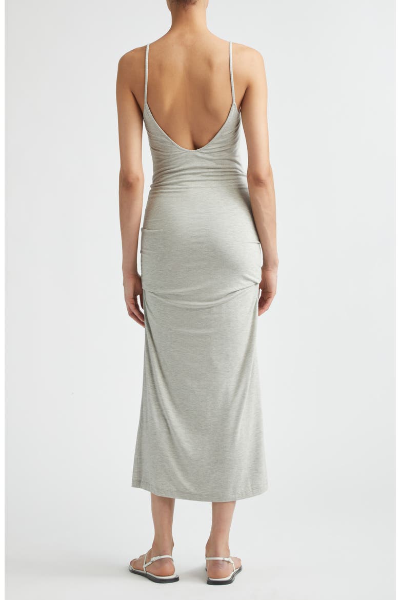 Draped Slipdress, Alternate, color, PALE GREY MLANGE