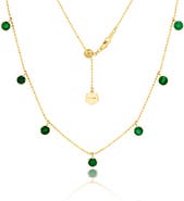 Graziela Emerald Floating Necklace