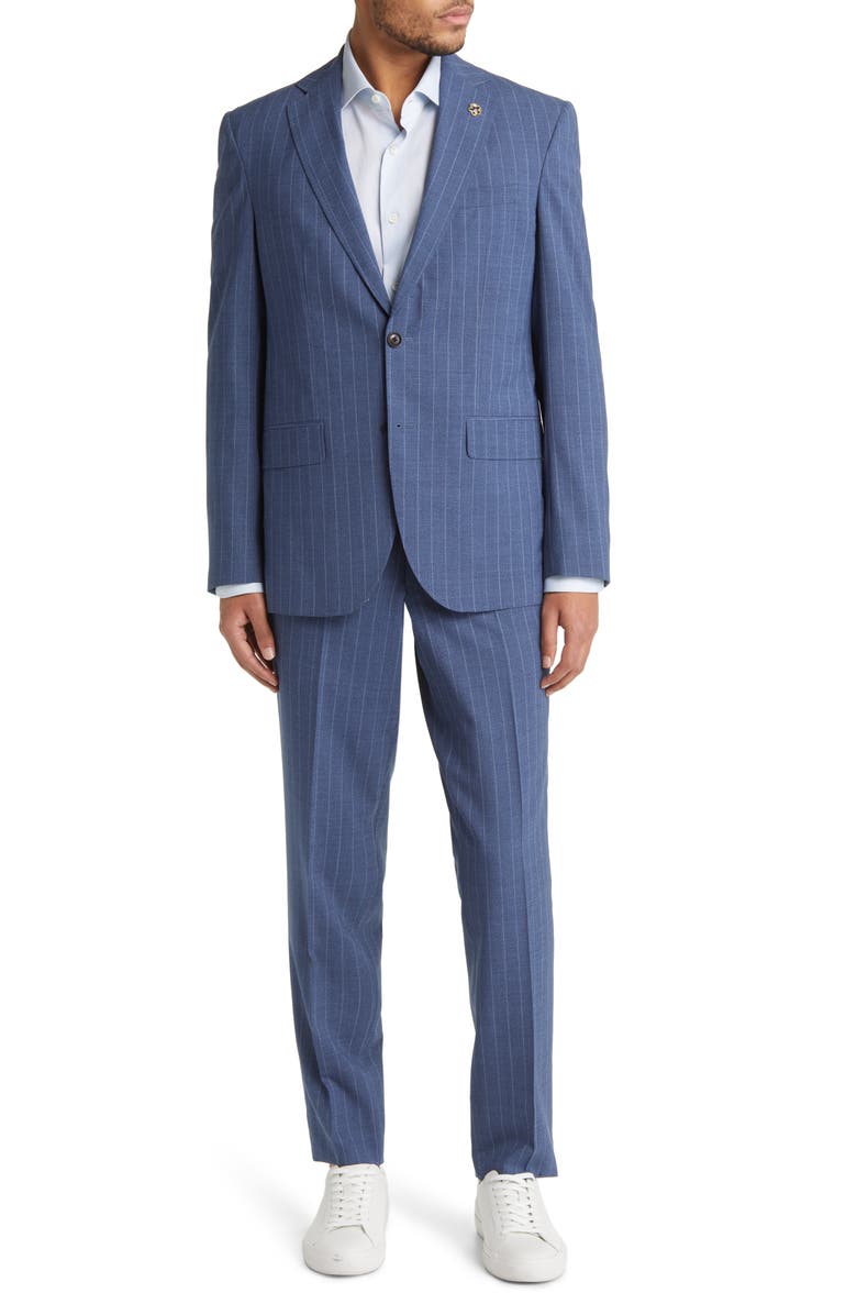 Ted Baker London Karl Stripe Wool Suit, Main, color,