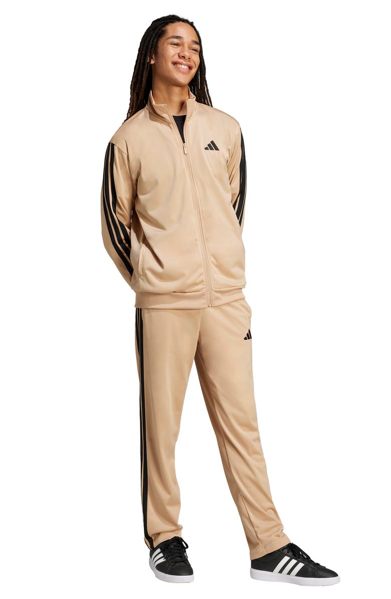 adidas 3-Stripes Track Jacket, Alternate, color, Warm Sandstone