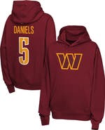 Nike Youth Nike Jayden Daniels Burgundy Washington Commanders Name & Number Club Fleece Hoodie