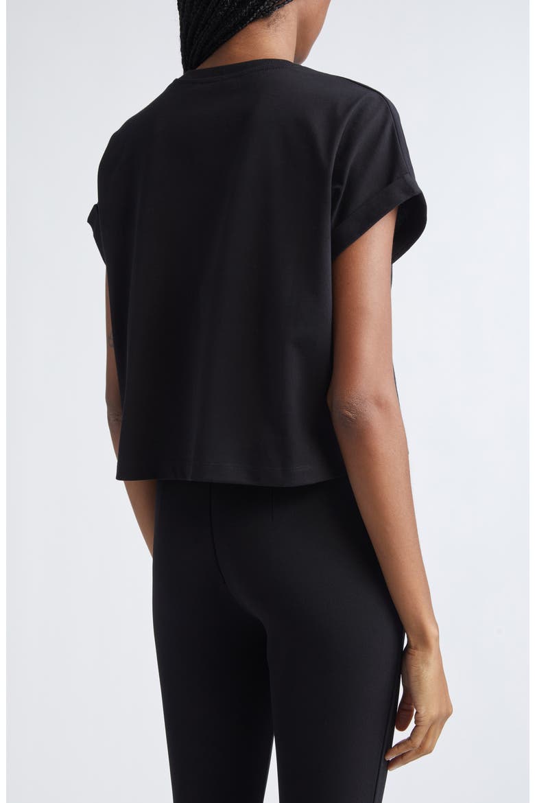 Logo Crop Graphic T-Shirt, Alternate, color, BLACK/ WHITE