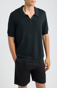 ALEX CRANE Lolo Organic Cotton Short Sleeve Sweater Polo