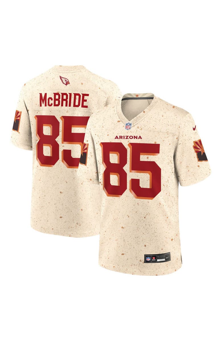 Nike Men's Nike Trey McBride Natural Arizona Cardinals 2025 Rivalries Collection Game Jersey, Main, color, Natural