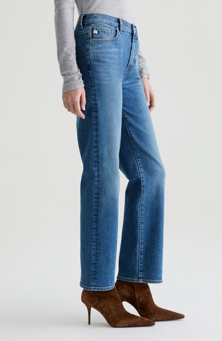 AG Brinley Mid Rise Straight Leg Jeans, Alternate, color, Rewind