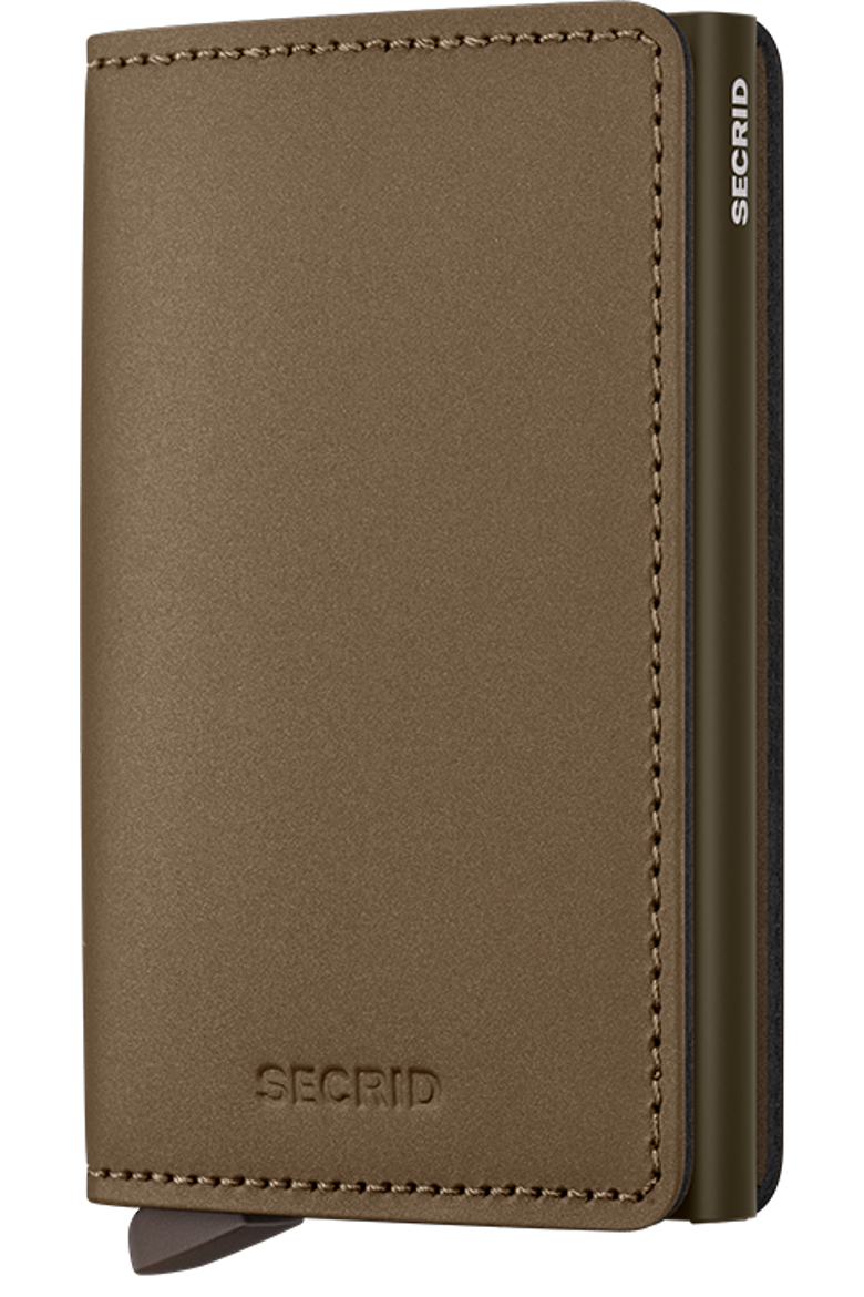 Slimwallet Matte, Main, color, Satin Bronze