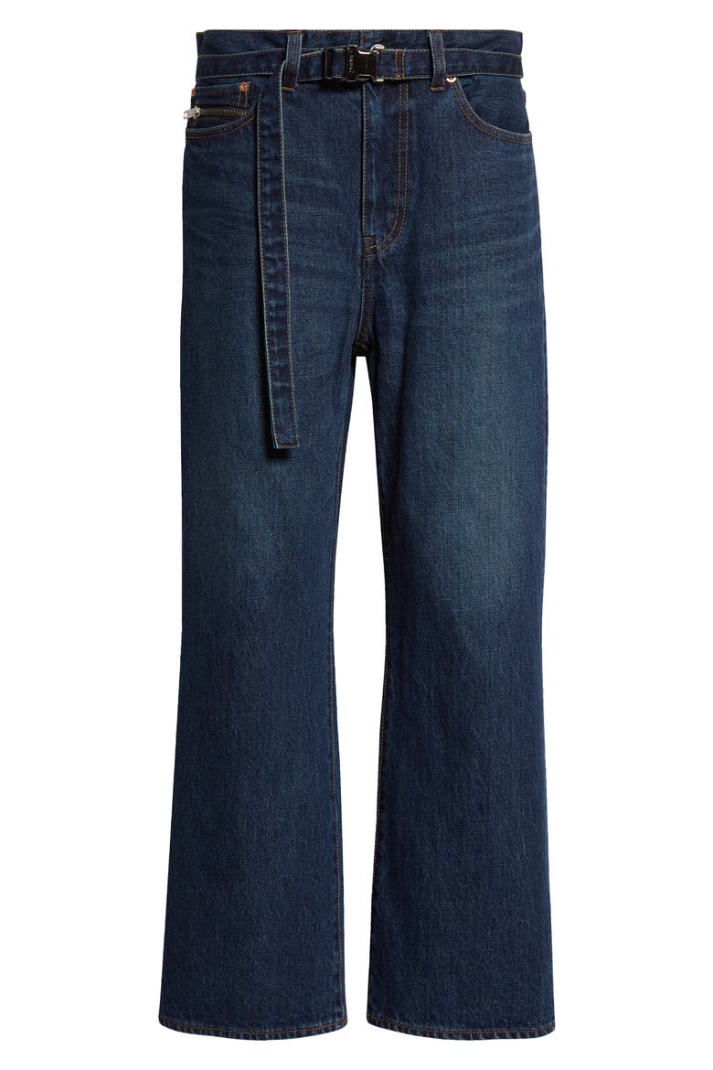 Belted Crop Bootcut Jeans (Women) | Nordstrom