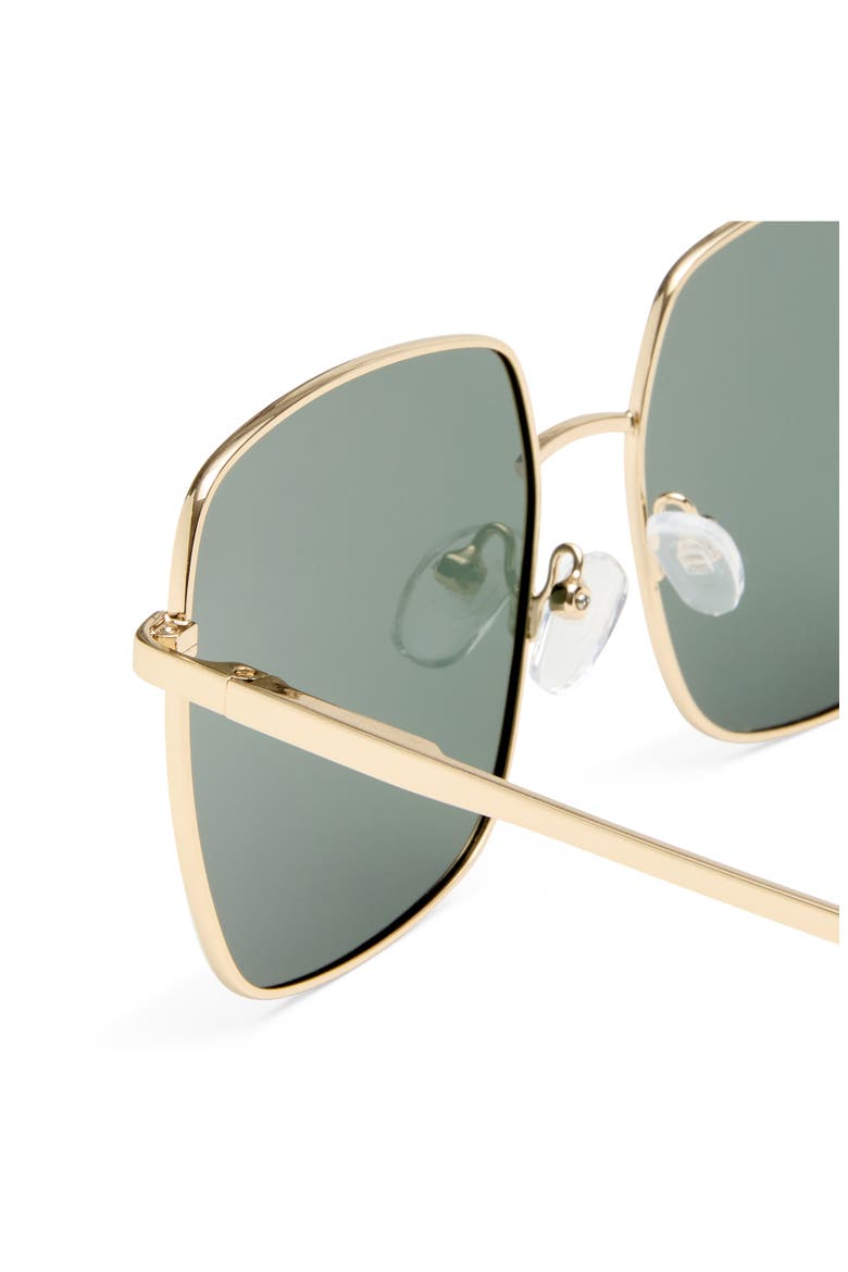 The Cherished 58mm Polarized Square Sunglasses, Alternate, color, GOLD