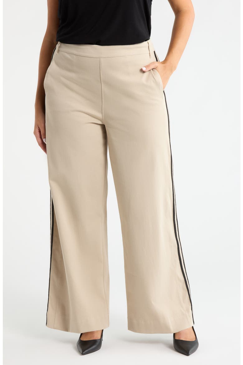 Brinne Side Stripe Pull-On Pants, Main, color, CRISP KHAKI