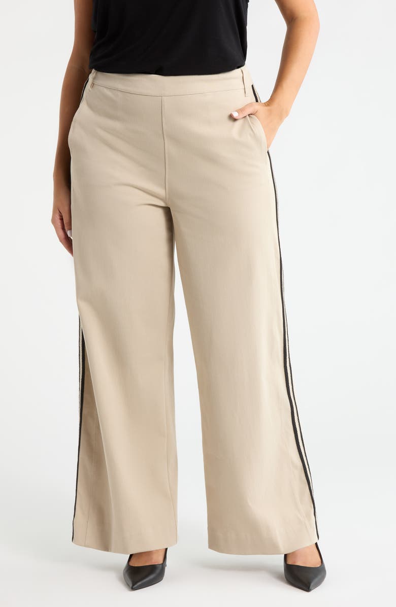 Lysse Brinne Side Stripe Pull-On Pants, Main, color, Crisp Khaki