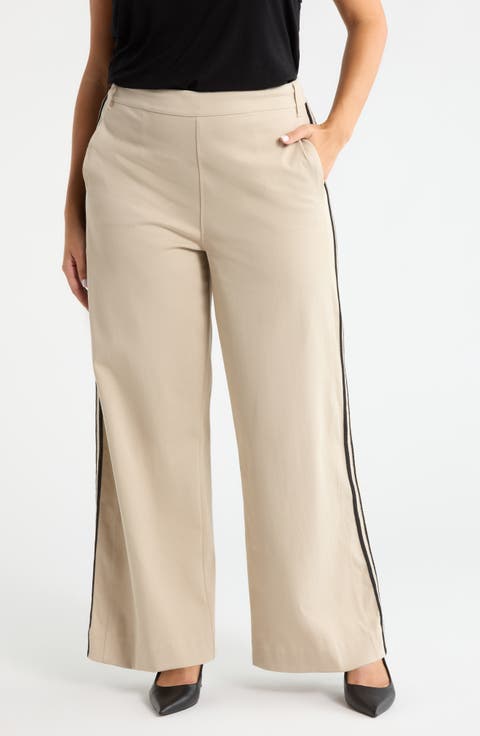 Brinne Side Stripe Pull-On Pants (Plus)