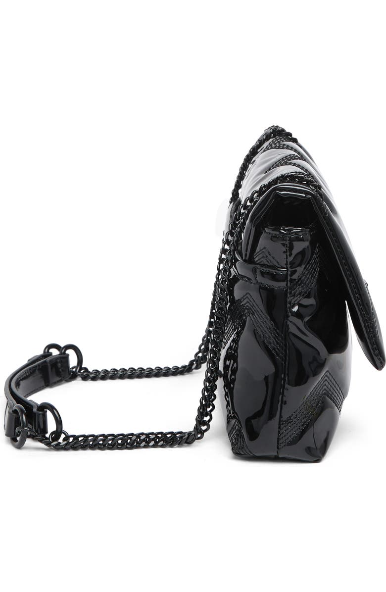 Betsey Johnson Twist Lock Heart Quilted Convertible Crossbody Bag, Alternate, color,