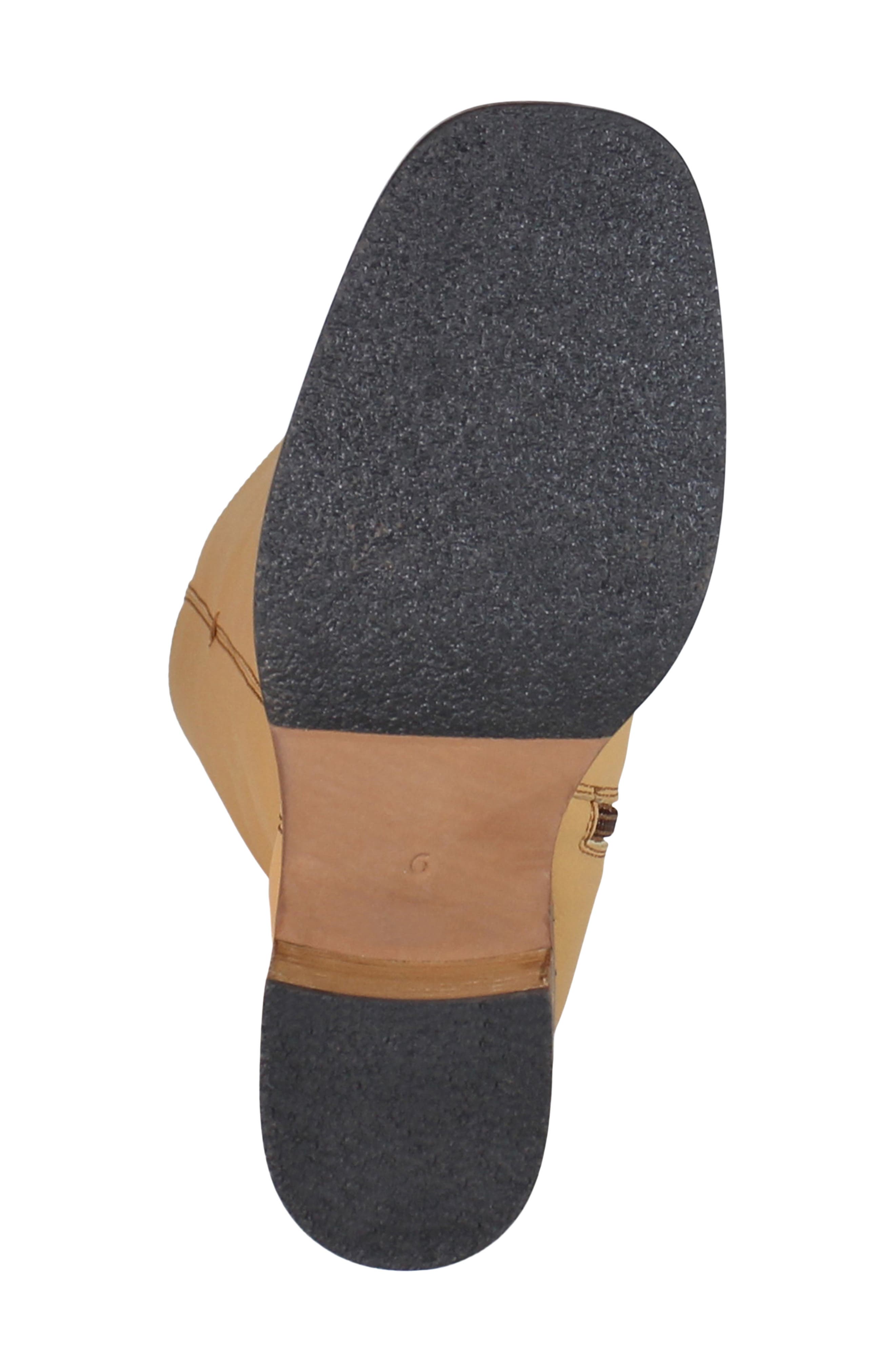 Soo Thing Leather Knee High Boot, Alternate, color, YELLOW