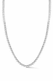 Heart Cubic Zirconia Tennis Necklace